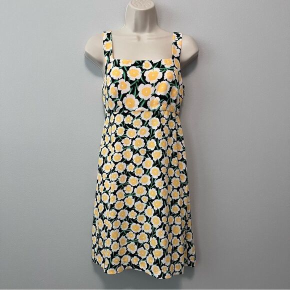 Diane Von Furstenberg For Target Yellow Poppy Shift Dress Size 0 - Picture 1 of 7